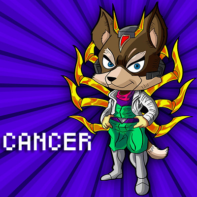 Cancer (Star Fox) art design illustration ilustración photoshop procreate vector