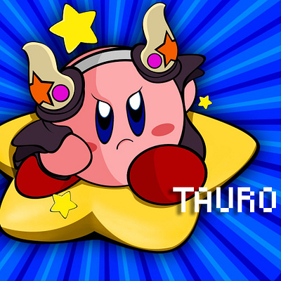 Tauro (Kirby) art design illustration ilustración ipad photoshop procreate procreateapp vector
