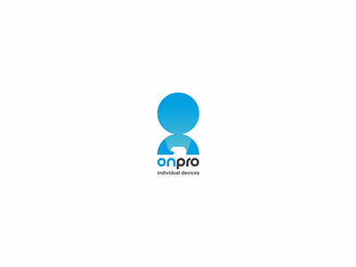 ONpro letters logo logoconcept minimalism on