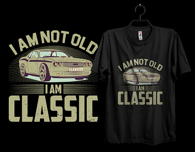 Classic Car T-shirt Design black t shirt branding branding t shirt car t shirt classic car custom t shirt design graphic design illustration logo minimal retro summer t shirt t shirt design typhograpy typography typography t shirt vector vintage