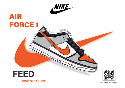 Off White Nike SB Dunk Low - Sneaker Illustration design illustration vector