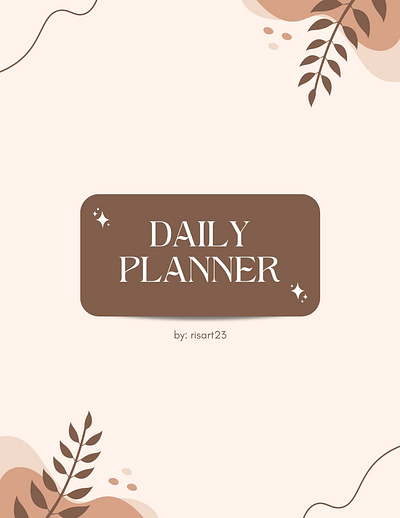 Aesthetic Daily Planner colorful