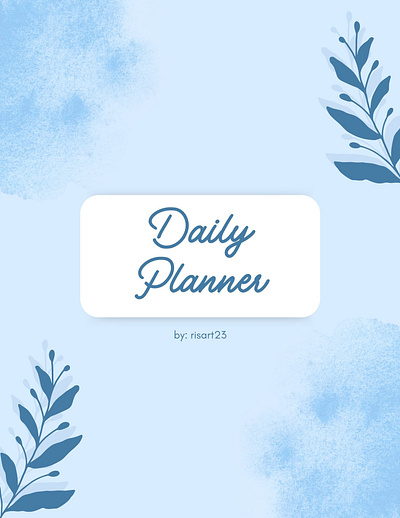 Aesthetic Daily Planner colorful