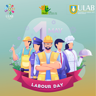 Labour Day Post branding design illustration logo
