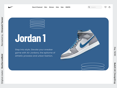19/90 | Nike Jordans Website Animation animation design graphic design motion graphics ui