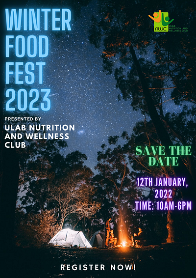 Winter Food Fest 2023 Sample Poster branding design graphic design illustration logo