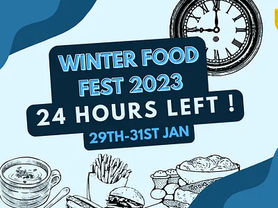 Winter Food Fest Reminder Post branding design graphic design illustration logo