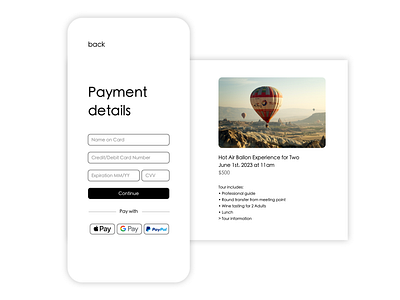 Credit Card Checkout #travelapp app appdesign checkout design mobile mobileapp travelapp ui