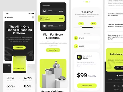 Finance Management Landing Page Design(Responsive) awe bank card banking finance finance website finances financial fintech investment mobile responsive payment website responsive transaction transfer wallet website web web design website