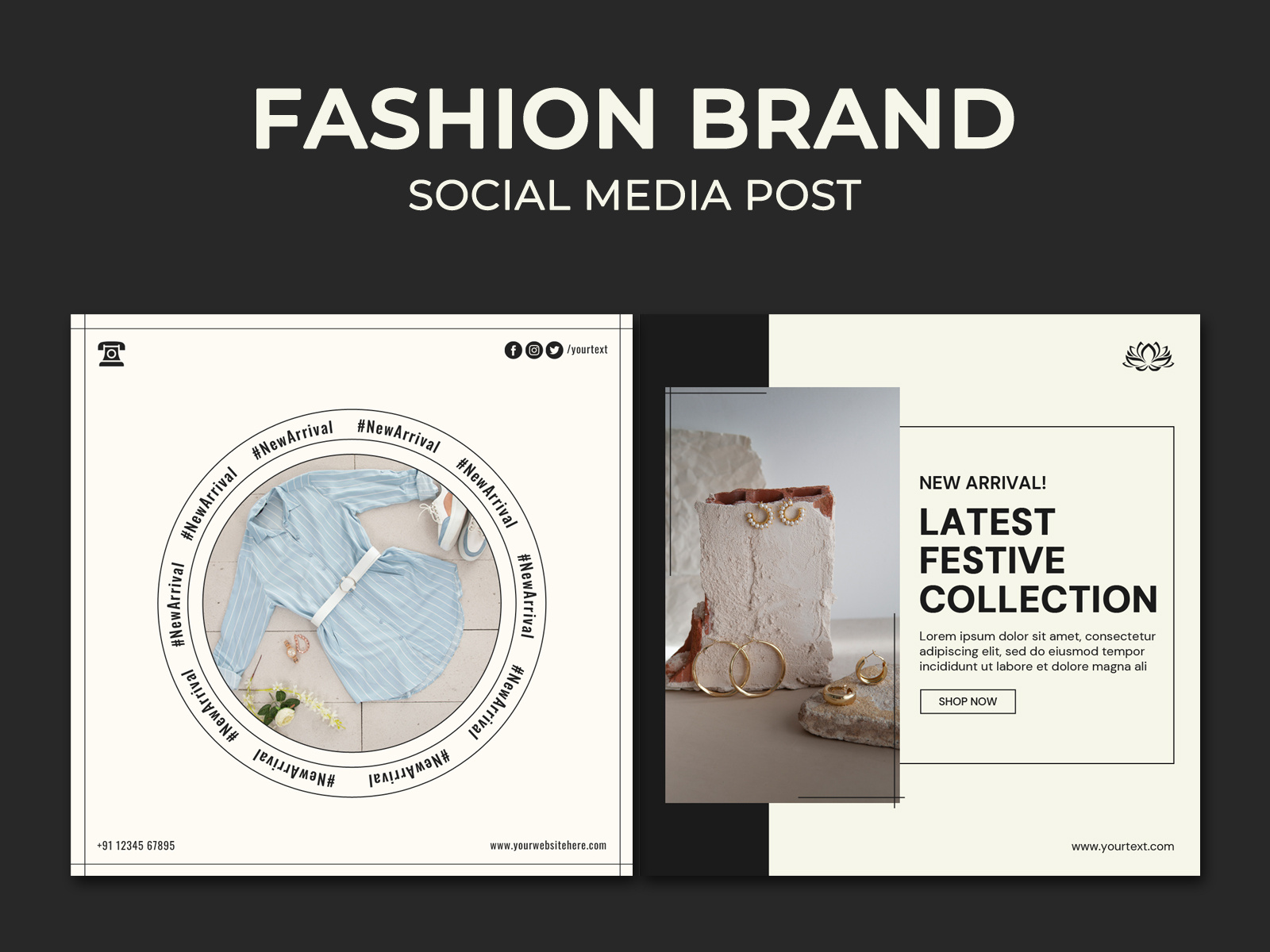Fashion Brand Social Media Post by Zeiore Studio on Dribbble