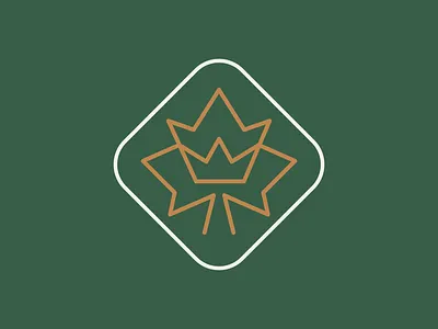 Grape leaf + Crown / 6 logo mark symbol
