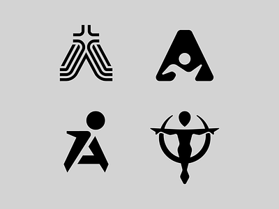Athla. Logo options a athletic brand branding clothing design elegant graphic design illustration letter logo logo design logotype mark minimalism minimalistic modern sign wear