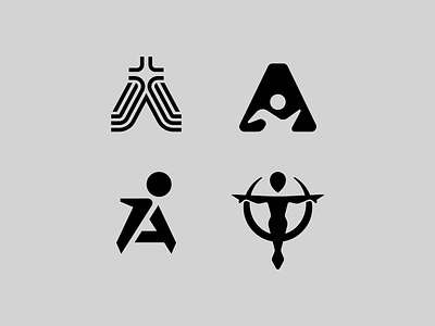 Athla. Logo options a athletic brand branding clothing design elegant graphic design illustration letter logo logo design logotype mark minimalism minimalistic modern sign wear