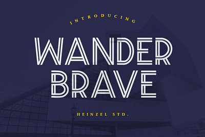 Wander Brave | Typeface Font branding canva crafter cricut font design display display font elegant font headline logo magazine modern modern typeface packaging sans serif font social media title typeface font website