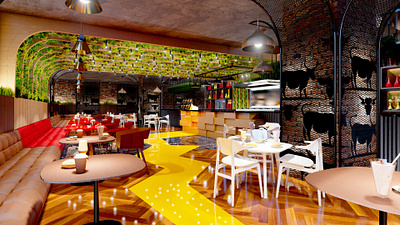 Cafe takeaway interior design and visualisation 3d design 3d layout 3d visualisation 3d visualization architectural design architecture cafe cafe design counter design detail design interior design layout design loft design lumion photoshop seating design sketchup space design takeaway takeaway design