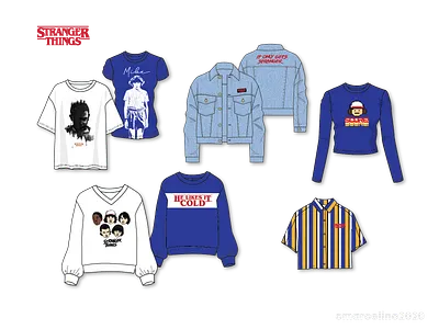 ST Ladies Tops branding design fashion fashion design graphic design illustration tshirt design