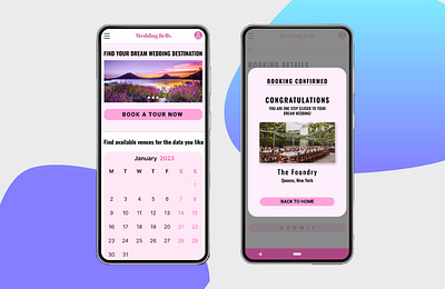 Wedding Bells Mobile App branding design product design ui ux