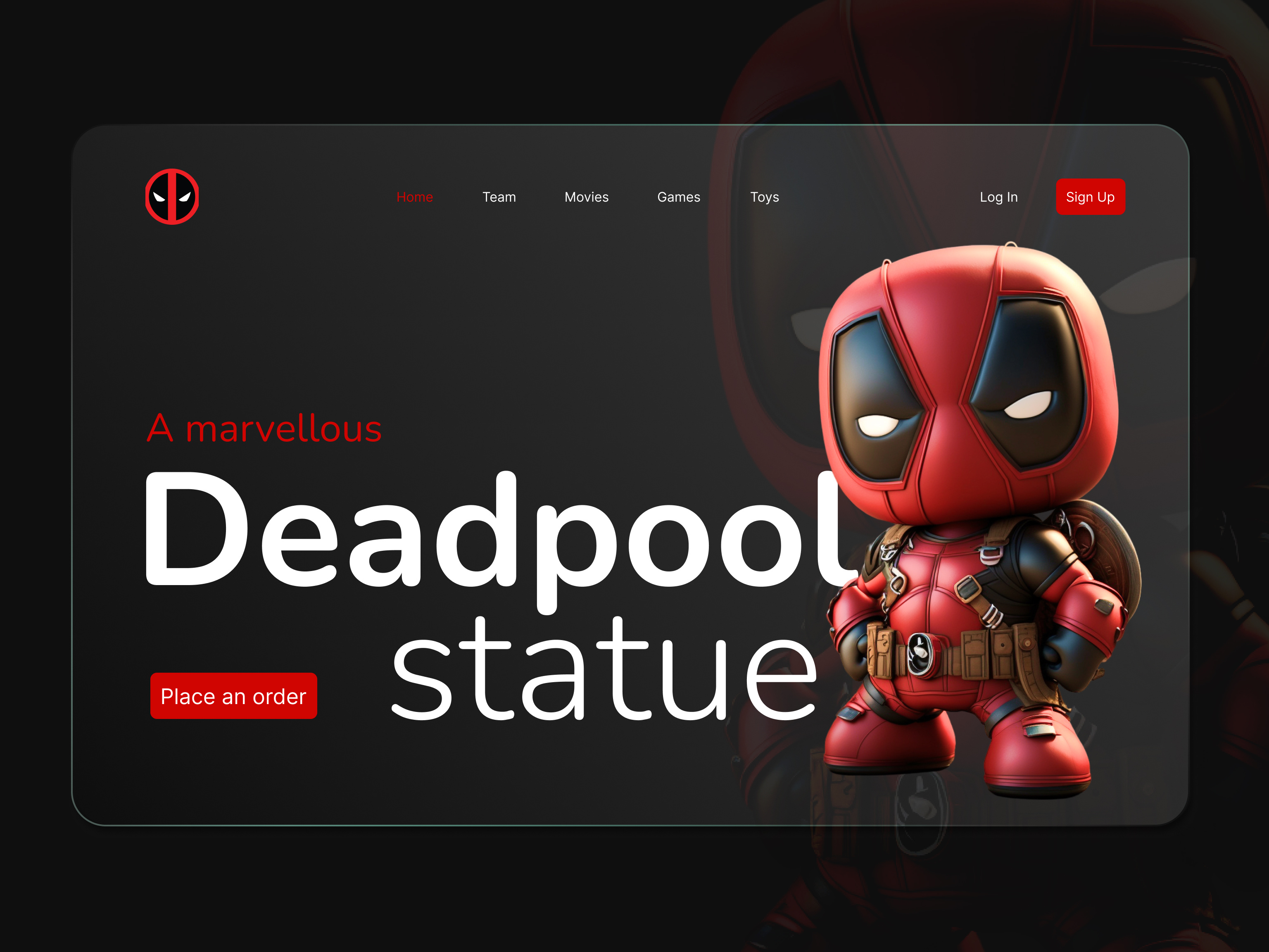 Merchandise Website 2023 3d animation app branding deadpool design graphic design illustration latest merchandise motion graphics store typography ui ux vector