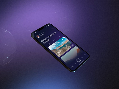 Travel app with AI ai animation dark flat design minimalism mobile app travel voice assistant