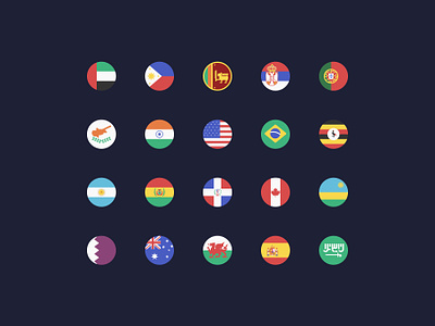 Mundo — Premium Flag Icons Set australia branding collection country currency design europe flag icon flags graphic design icon icon pack icon set iconography language swiss us flag vector world