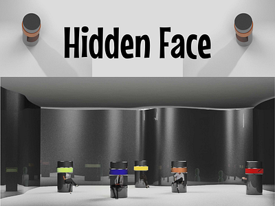 Hidden Face/ 3D modeling 3d model design exhibit furniture design illustration metaverse product design ux