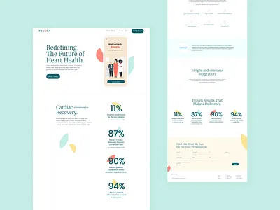 Recora Health Website Design branding design graphicdesign health healthcare ui userexperiance userinterface ux webdesign website websitedesign