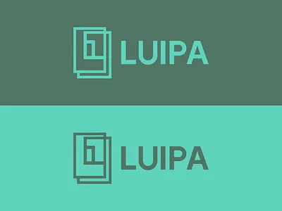 LUIPA 3d animation black branding consultant dark gray design design consultant graphic design green illustration interior interior designer logo logo design minimal motion graphics simple ui vector