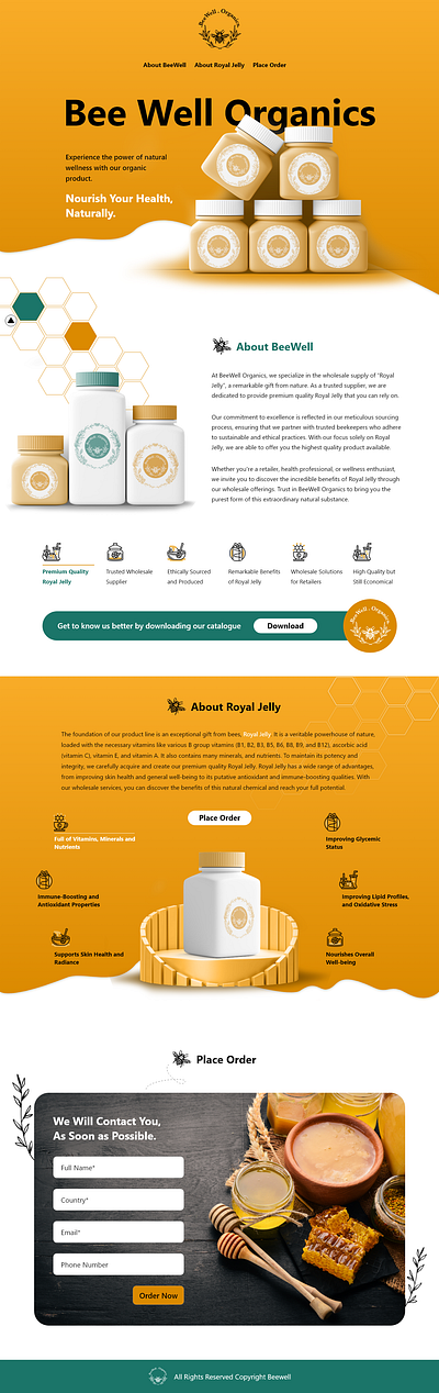 Bee website design ui ux website