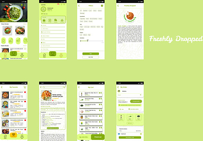 UI Design of Freshly Dropped about aplication cart delivery design food freshlydropped graphic design homepage mobileaplication orderfood ui user ux