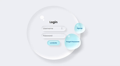 Watermorphism Login Page 3d animation graphic design motion graphics ui