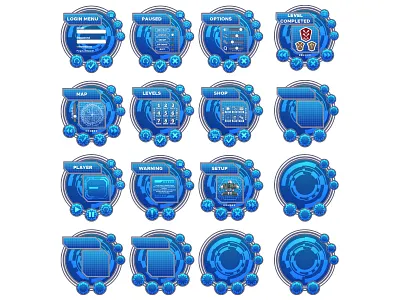 Set of Interface for the 2D Game. resource ui