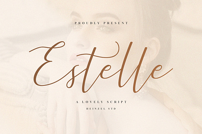 Estelle | Lovely Script beautiful font best seller font branding calligraphy script crafter font cricut font cursive font cursive script design handwritten font headline lovely script modern script packaging signature font social media stylish font website website font wedding font