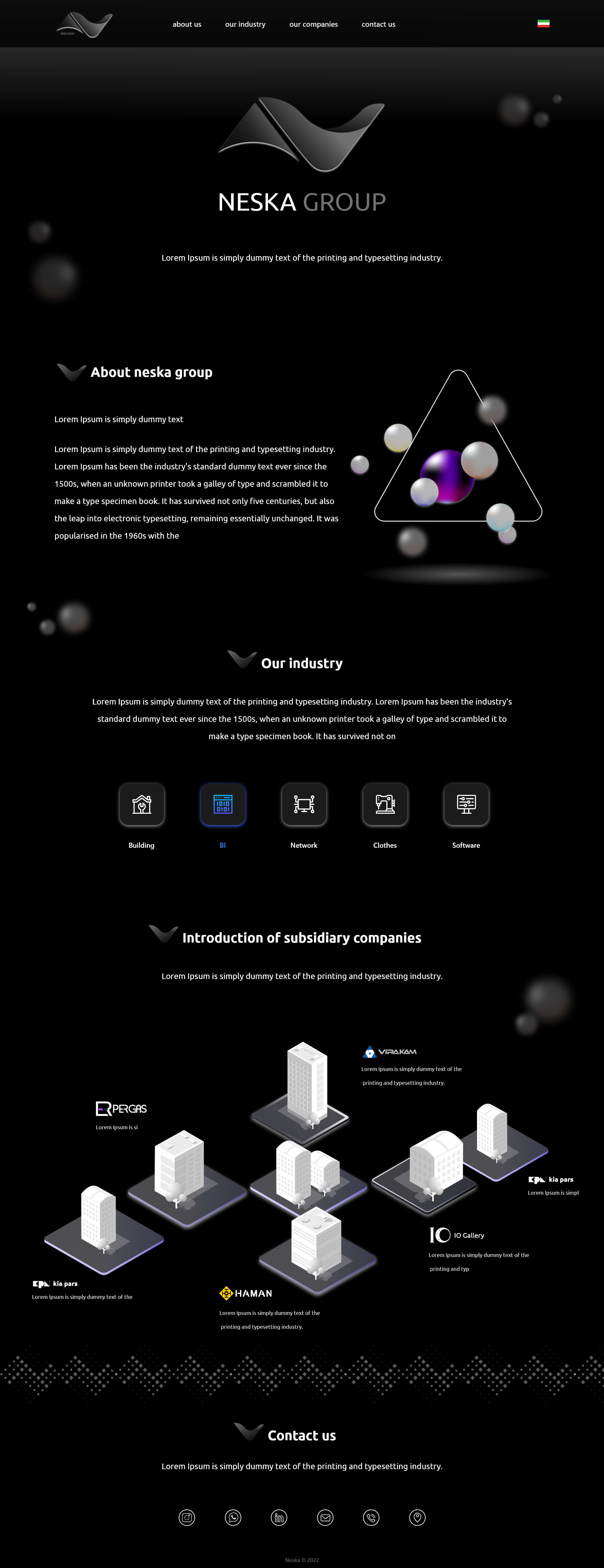 Company design ui ux website
