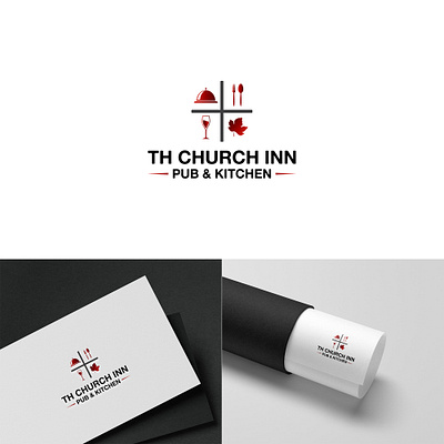church restaurant logo design art branding church design digitalart food graphic design illustration juses logo logodesign restaurant vector wine