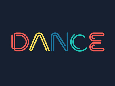 NEON DANCE animation branding design intro logo logoanimation motion graphics outro