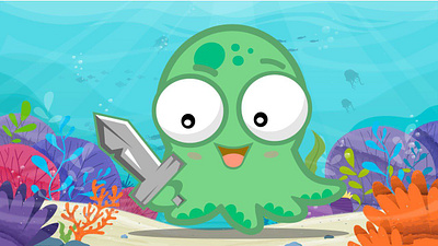 Оctopus graphic design illustration vector