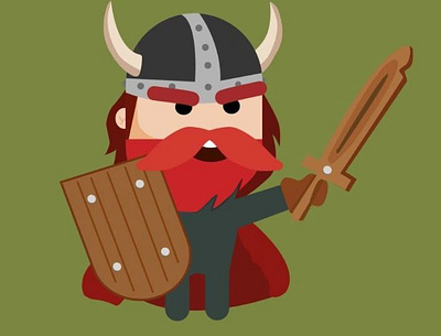 Viking graphic design illustration vector