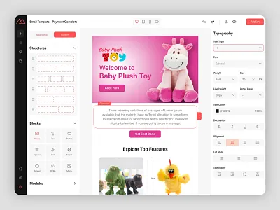 Email Template Design and Development design email automation email campaign email marketing email newsletter design email template graphic design html email template klaviyo email template mailchimp email ui ui design uiux design web design website design wix email marketing wix website