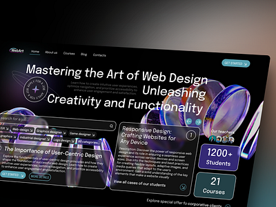 WEBART' Digital agency branding design graphic design interface job search website landing page product design ui uiux user design ux web web design webdesign