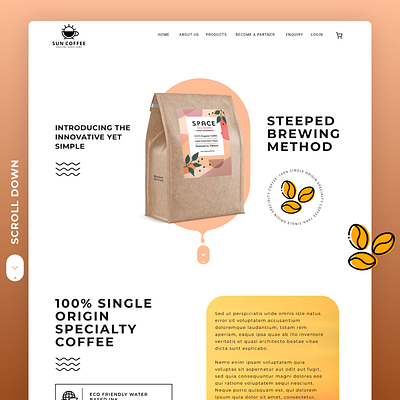 Roast & Sip: Your Coffee Journey Starts Here branding brew coffee motion graphics taste ui website