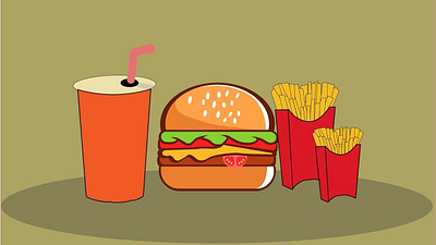 burger graphic design illustration vector