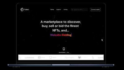 NFT website landing page UI landing page nft ui ux web design