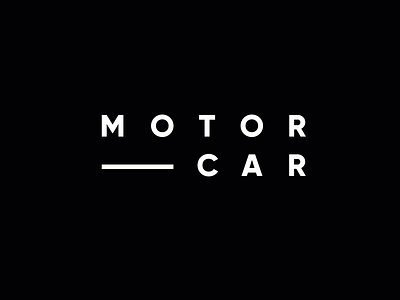 Motor-car - logo black branding car clean logo logos motor motorcar sale service vehicles white