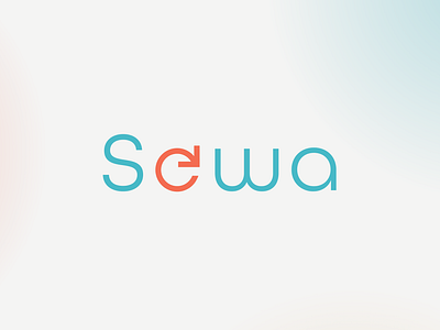 Sewa - logo blue branding circle arrow clean electrical fresh logo logos orange recycle recycling sewa waste