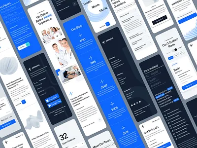 🩺 SH asklepios | Personalized Healthcare AI Website | Mobile 3d ai biotech blue care data figma health healthcare healthtech landing page machine learning medical mobile personalized healthcare predictive analytics responsive ui web design wellness