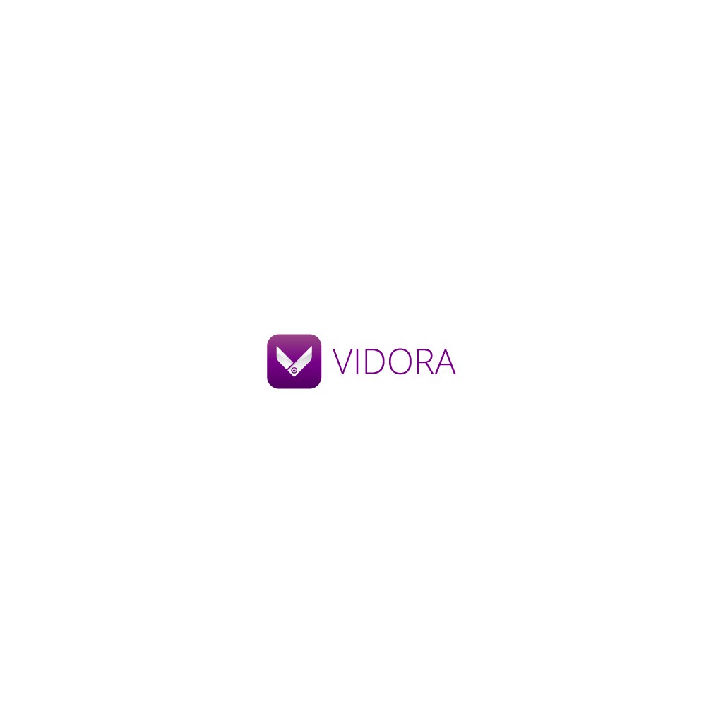 Logo Design For 'VIDORA' animation app brand logo brand style guideline design branding business logo company logo creative logo design graphic design illustration logo modern logo motion graphics professional logo ui uxdesign vector