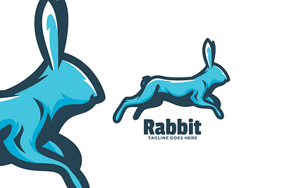 Rabbit animal branding cute mascot design graphic design illustration logo ui vector