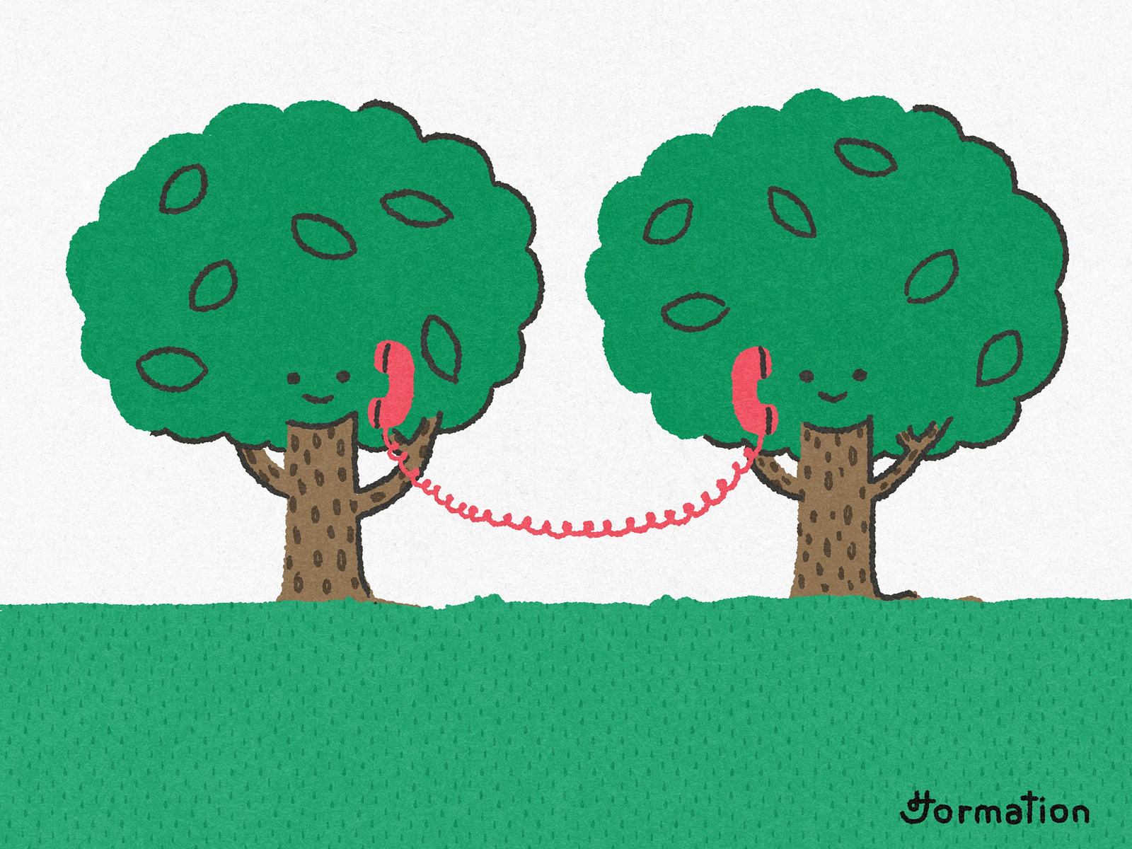 Trees talk to each other by Jormation on Dribbble