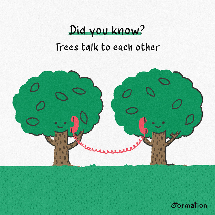 Trees talk to each other by Jormation on Dribbble