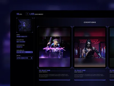 Game board design ui